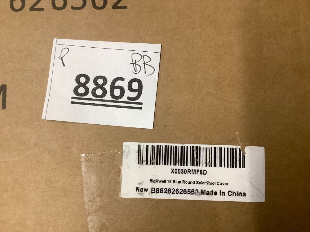BigXwell 18 Foot Round Solar Pool Cover,16-mil Blue Above-Ground and In-Ground Pools Cover, Heavy-Duty Insulating Pool Heater Cover - Image 5 - Lot 8869