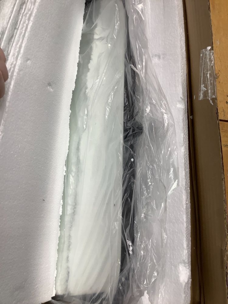 POZINO Beveled Bathroom Mirror, 24"x38" Black Arched Mirror for Over Sink, Modern Rounded Rectangle Mirrors with Stainless Steel Frame, Vanity Oblong Mirrors for Bedroom Living Room Entryway Fireplace - Image 2 - Lot 8877