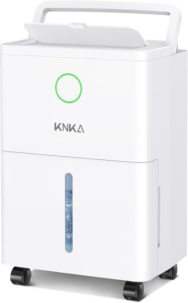 KNKA 1600 sq.ft Dehumidifier for Basement, 21 Pint Dehumidifiers for Home with Drain Hose, Continuous Drainage, Washable Filter, Intelligent Humidistat for Bedroom, Bathroom, Large Room - Image 1 - Lot 8879
