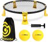 Roundnet Game Set with Balls and Patented Net, Lawn, Beach, Backyard Outdoor Game for Adults and Family - Thumbnail 1