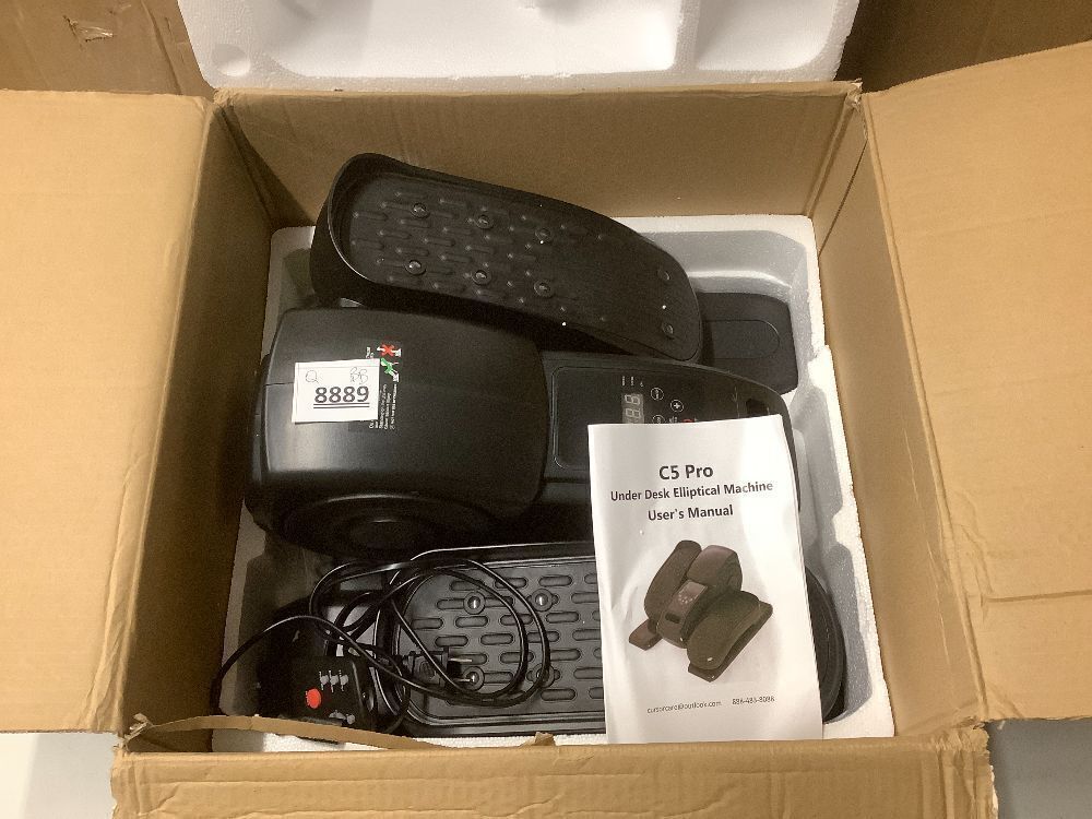 Under Desk Elliptical Machine, Ellipse Leg Exerciser as Seen on TV with Remote, Electric Seated Eclipse Foot Pedal Peddler Sitting for Senior,12 Speeds&Modes Fully Assembled for Home Office - Image 2 - Lot 8889