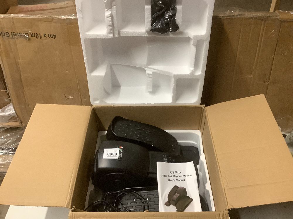 Under Desk Elliptical Machine, Ellipse Leg Exerciser as Seen on TV with Remote, Electric Seated Eclipse Foot Pedal Peddler Sitting for Senior,12 Speeds&Modes Fully Assembled for Home Office - Image 3 - Lot 8889