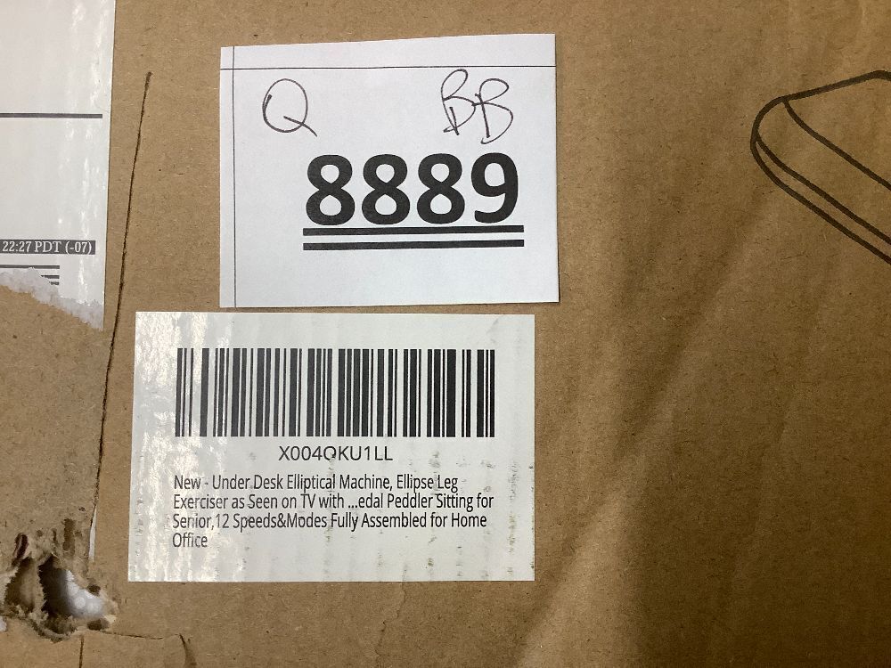 Under Desk Elliptical Machine, Ellipse Leg Exerciser as Seen on TV with Remote, Electric Seated Eclipse Foot Pedal Peddler Sitting for Senior,12 Speeds&Modes Fully Assembled for Home Office - Image 6 - Lot 8889