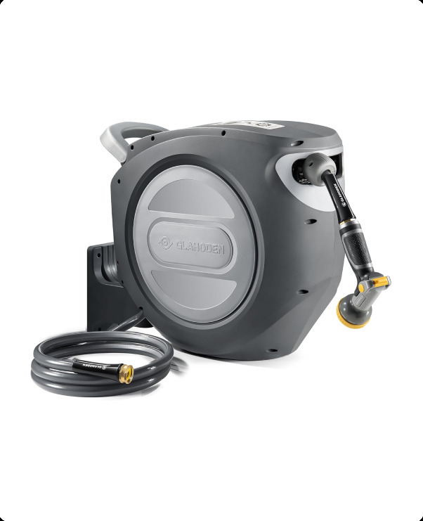 Glahoden Retractable Garden Hose, 5/8im, 100 ft + 6ft Hose - Image 1 - Lot 8897