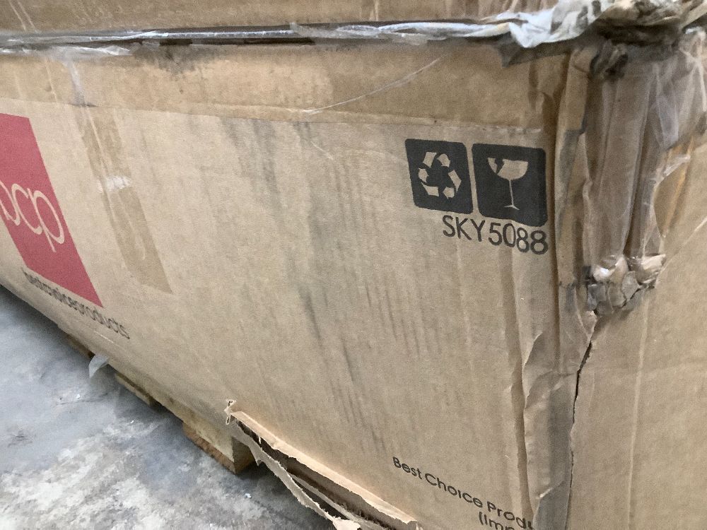 Pre-Lit Snow Flocked Artificial Pine Christmas Tree w/ Warm White Lights - Image 4 - Lot 9007