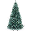 Pre-Lit Blue Spruce Christmas Tree w/ Foldable Base, Incandescent Lights - Thumbnail 1