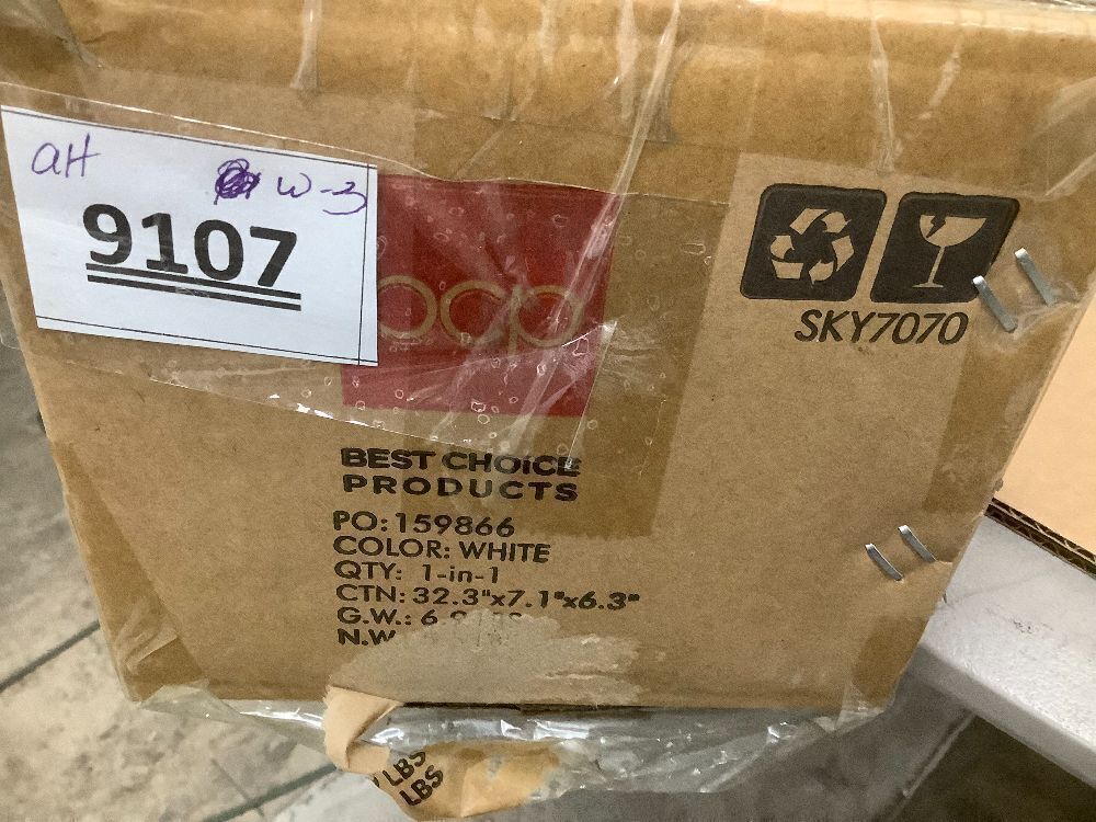 Artificial White Christmas Tree, Unlit Pine Design w/Easy Assembly - Image 2 - Lot 9107