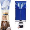 Portable Travel Mini Dryer Machine, Blue Clothes Dryer, Electric Dryer for Apartments, 1000W - Thumbnail 1
