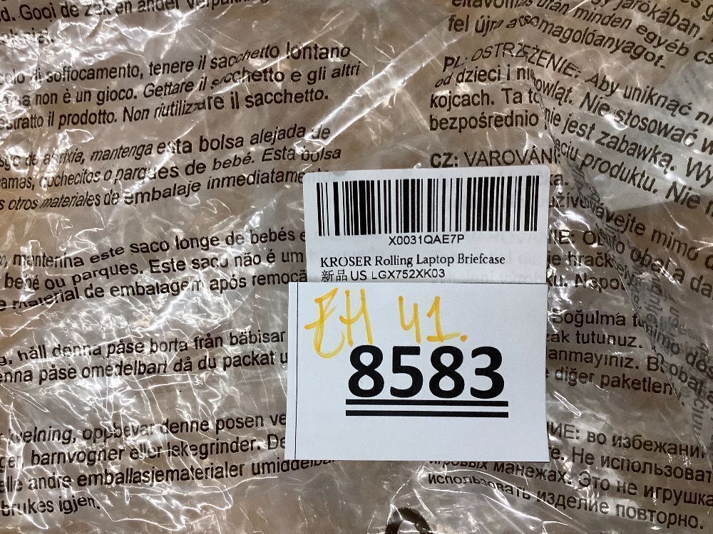 KROSER Laptop Rolling Backpack 17 inch Premium Wheeled Computer Backpack for Women with RFID Pockets Check Point Friendly Water-Repellent Overnight Roller Case for Travel - Image 5 - Lot 8583