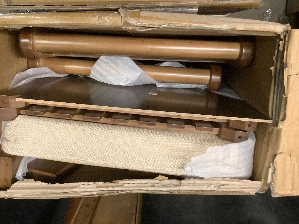 Shoe Storage Bench with Coat Rack, 27.6in Hall Tree Shoe Rack, 3-Tier Bamboo Entryway Bench Holds Up to 330lb for Bedroom Hallyway - Image 2 - Lot 8584