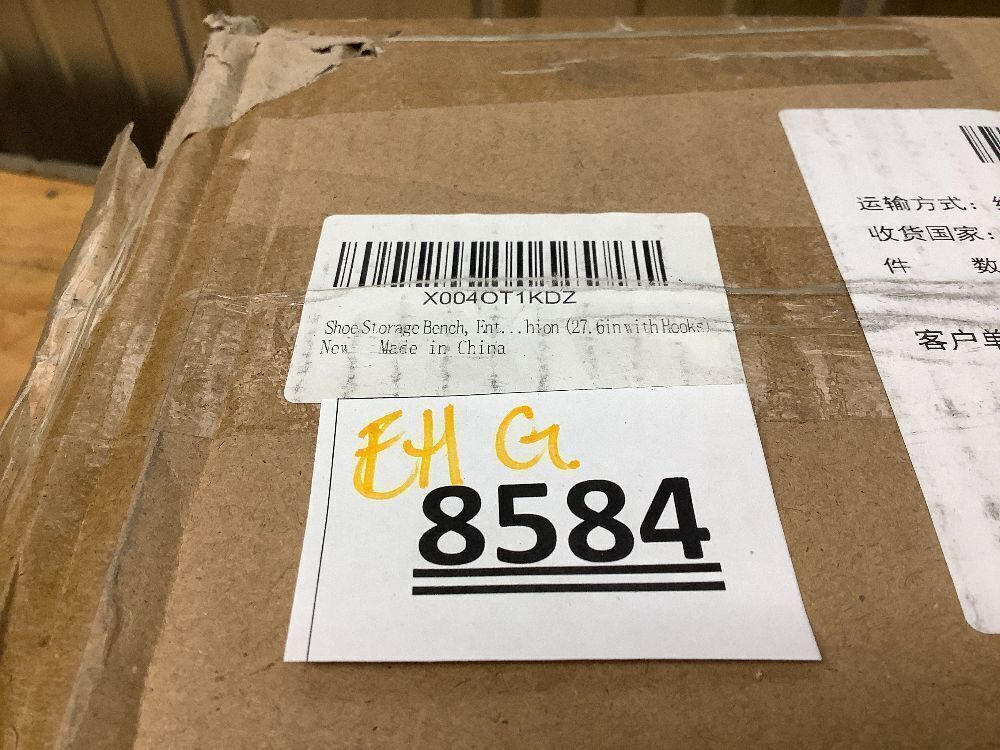 Shoe Storage Bench with Coat Rack, 27.6in Hall Tree Shoe Rack, 3-Tier Bamboo Entryway Bench Holds Up to 330lb for Bedroom Hallyway - Image 4 - Lot 8584