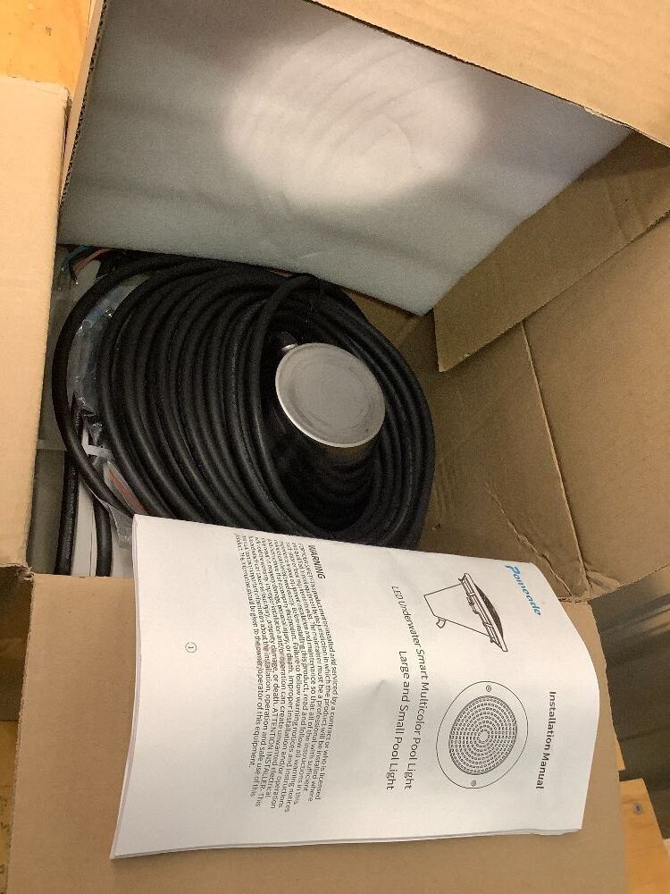 CAtArt 10 Inch Pool Light for Inground Pool (White), AC120V LED Pool Lights Suitable for 10 Inch Wet Niche, 35W, 100 Foot Cord - Image 2 - Lot 8586