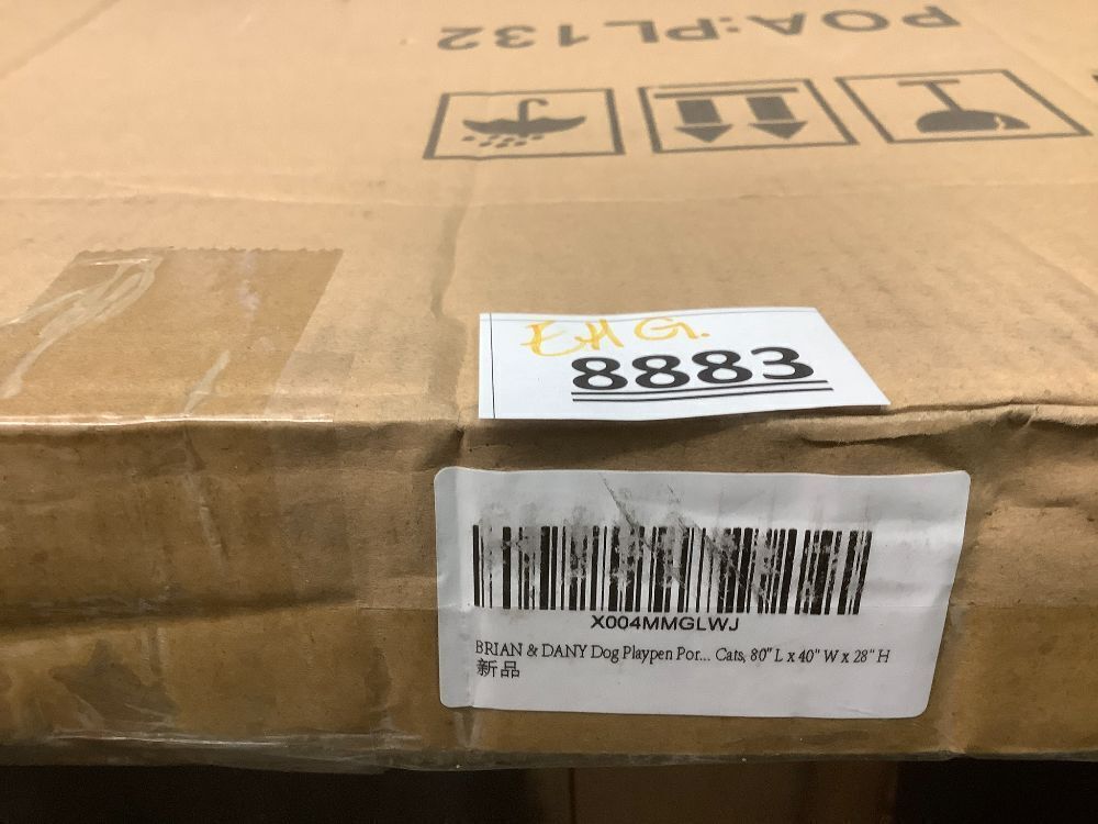 BRIAN & DANY Dog Playpen Portable for Small Animals, Dog Play Pen Indoor, Transparent Pet Playpen for Puppies, Cats, 80" L x 40" W x 28" H - Image 4 - Lot 8883