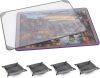Kidoodler Jigsaw Puzzle Board with Cover & Sorting Trays | 33x22 Portable Puzzle Mat for 1000 pcs with 4 Foldable Sorting Trays | 4mm Reinforced Hardboard | Non-Slip Surface | Purple - Thumbnail 1