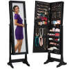 Full Length Freestanding Jewelry Mirror Armoire w/ Velvet Interior - Thumbnail 1