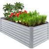 Outdoor Metal Raised Garden Bed for Vegetables, Flowers, Herbs - 6x3x2ft - Thumbnail 1