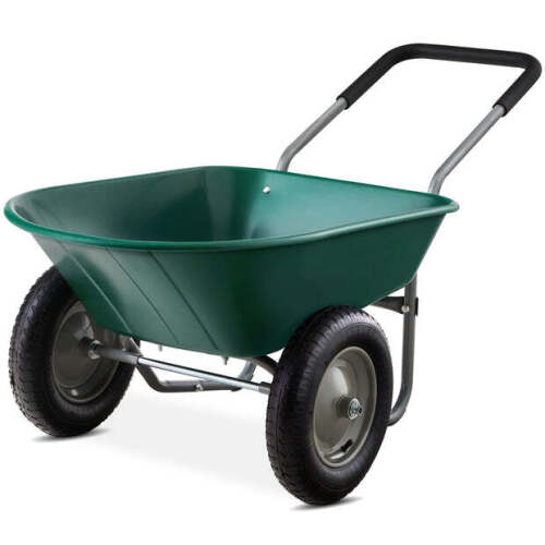 Dual-Wheel Wheelbarrow Garden Cart - Lot 8920
