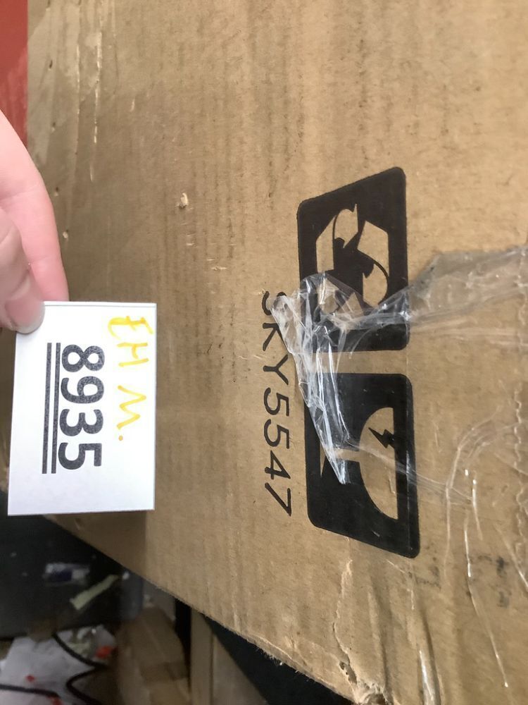 31.5in 3-Panel Freestanding Wooden Pet Gate w/ Door, Support Feet - Image 3 - Lot 8935