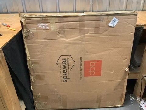 Round Tempered Glass Coffee Table w/ Steel Frame - 36in - Image 2 - Lot 8980