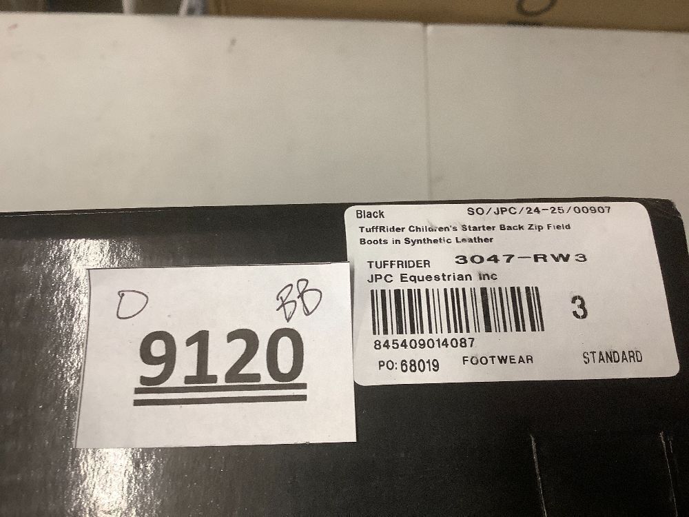 TuffRider Kid's Starter Back Zip Field Boots in Synthetic Leather - Image 6 - Lot 9120