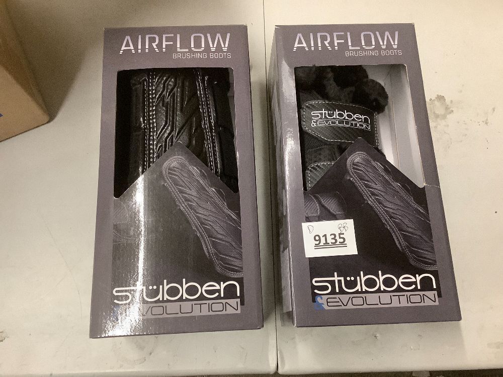 Stubben Airflow Brushing Fleece Lined Horse Boots, Black, Large - Image 2 - Lot 9135