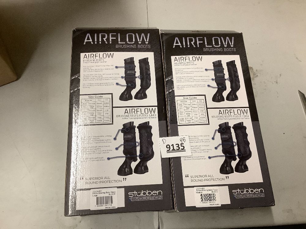 Stubben Airflow Brushing Fleece Lined Horse Boots, Black, Large - Image 4 - Lot 9135