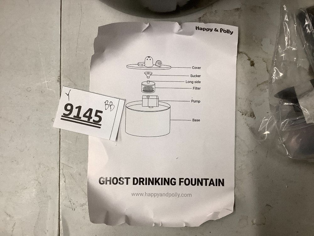 50oz/1.5L Ghost Drinking Fountain-Elevate Your Cat's Hydration - Image 3 - Lot 9145
