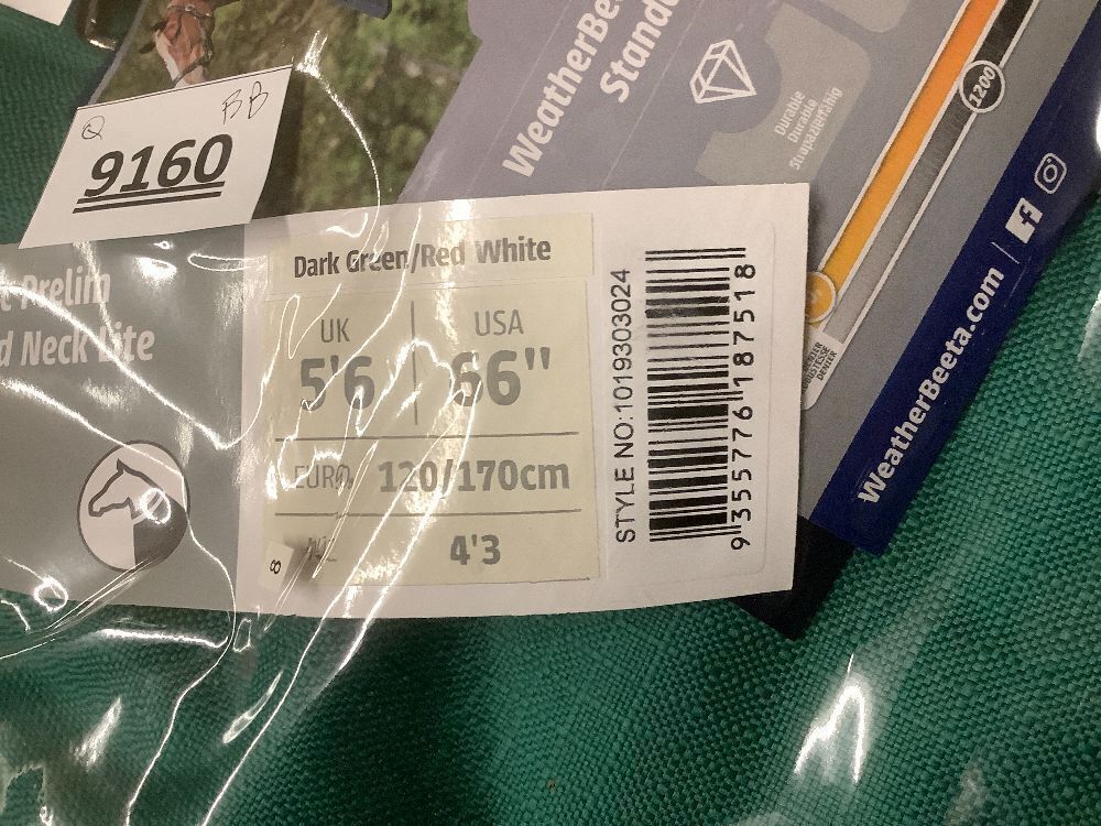 WeatherBeeta ComFiTec Prelim Standard Neck Lite Horse Turnout - Image 4 - Lot 9160