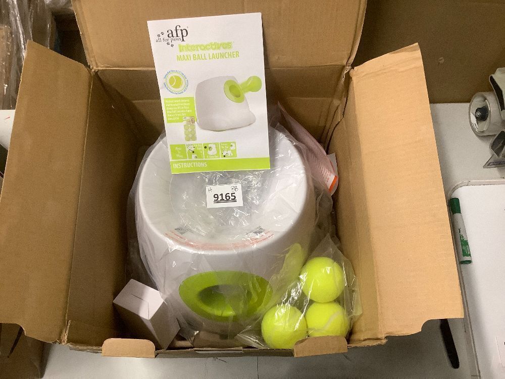 ALL FOR PAWS Automatic Dog Ball Launcher Maxi, Interactive Ball Thrower Dog Toys Includes Tennis Balls for Large Dogs - Image 2 - Lot 9165