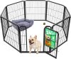 FXW Homeplus Unleashed Indoor Dog Playpen - Stress-Free and Safe Play, Heavy Duty 24 Inch 8 Panels Dog Pen for Puppy and Small Dogs - Thumbnail 1
