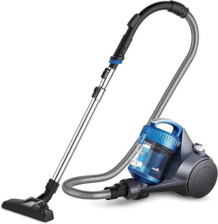 Eureka WhirlWind Bagless Canister 2.5L Vacuum Cleaner, Lightweight Vac for Carpets and Hard Floors, NEN110A, Blue - Lot 9205