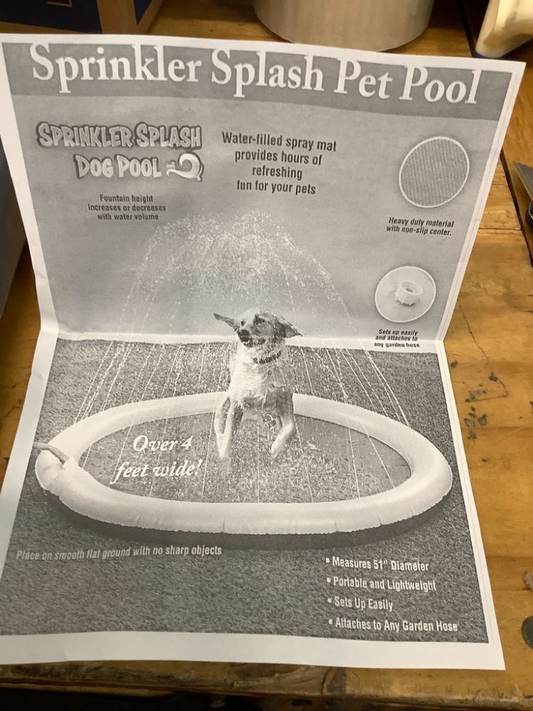 Sprinkler Splash Pet Pool - Image 2 - Lot 9065