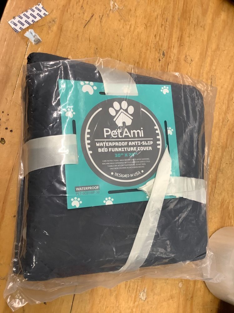 PetAmi Waterproof Couch Cover for Dogs, Reversible Furniture Cover Sofa Protector for Pet Cat Bed, Washable Blanket Dog Cover for Couch Seat, 30x70 Gray - Image 3 - Lot 9059