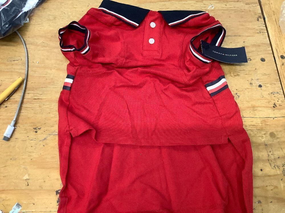 Tommy Hilfiger Core Dog Polo, Primary Red/Navy, X-Large - Image 2 - Lot 9071