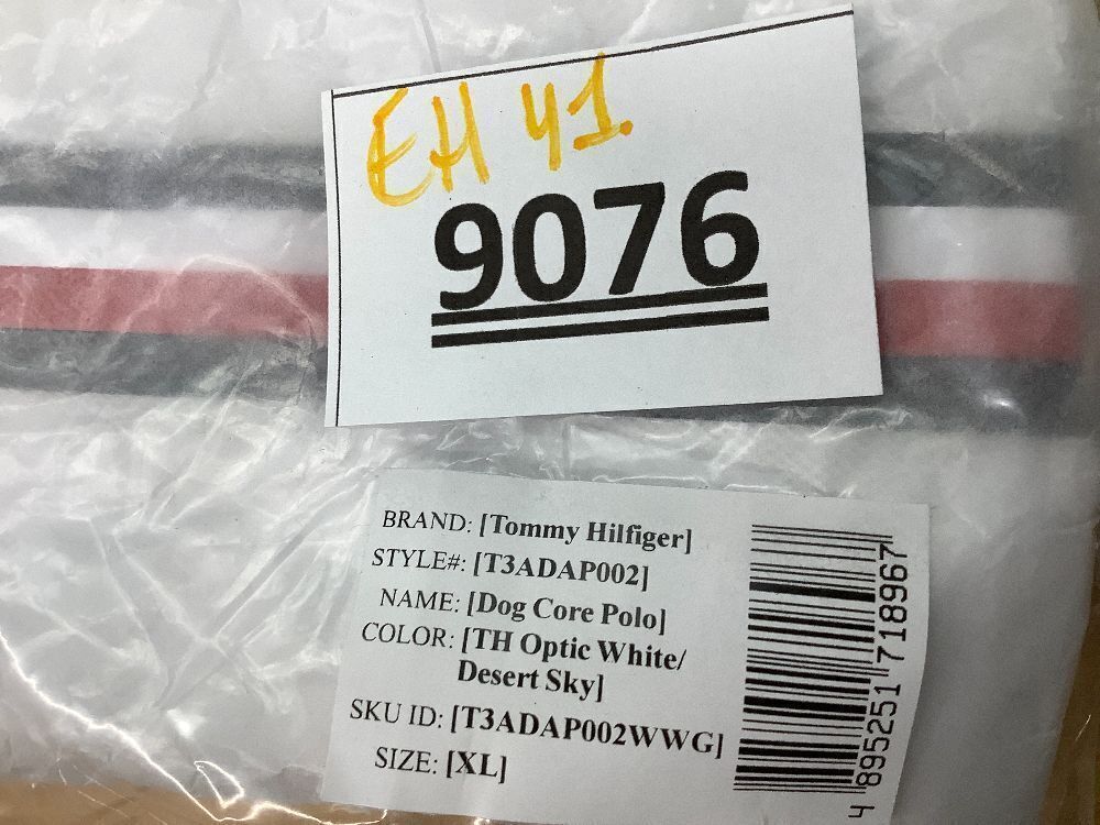 Tommy Hilfiger Core Dog Polo, TH Optic White/Desert Sky, X-Large - Image 3 - Lot 9076