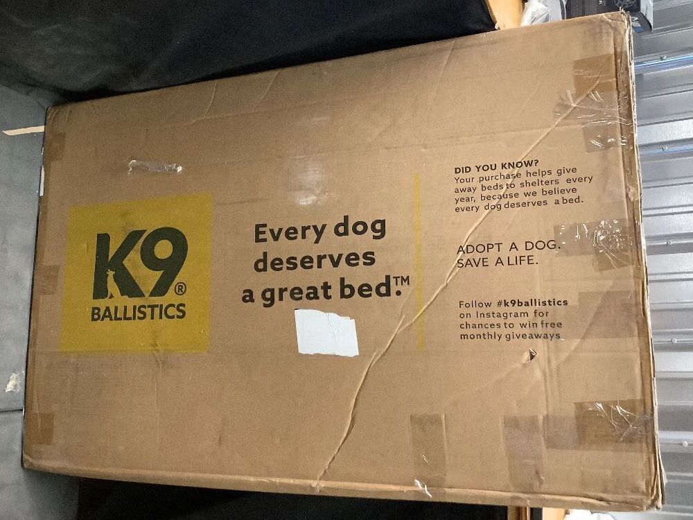 K9 Ballistics Chew Proof Armored Padded Dog Crate Bed, Virtually Indestructible, Legs Included (Blue Quartz, Large - Image 3 - Lot 9056