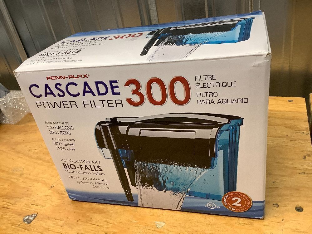 Penn-Plax Cascade 300 Power Filter – Hang-On Filter with Quad Filtration – Great for Freshwater and Saltwater Setups - Image 3 - Lot 9026