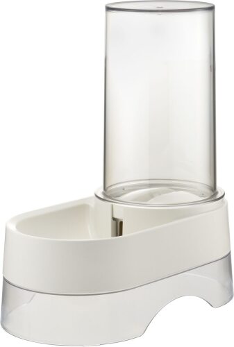 Richell Elevated Gravity Water Dispenser Dog & Cat Bowl, White, 1-gal - Lot 9073