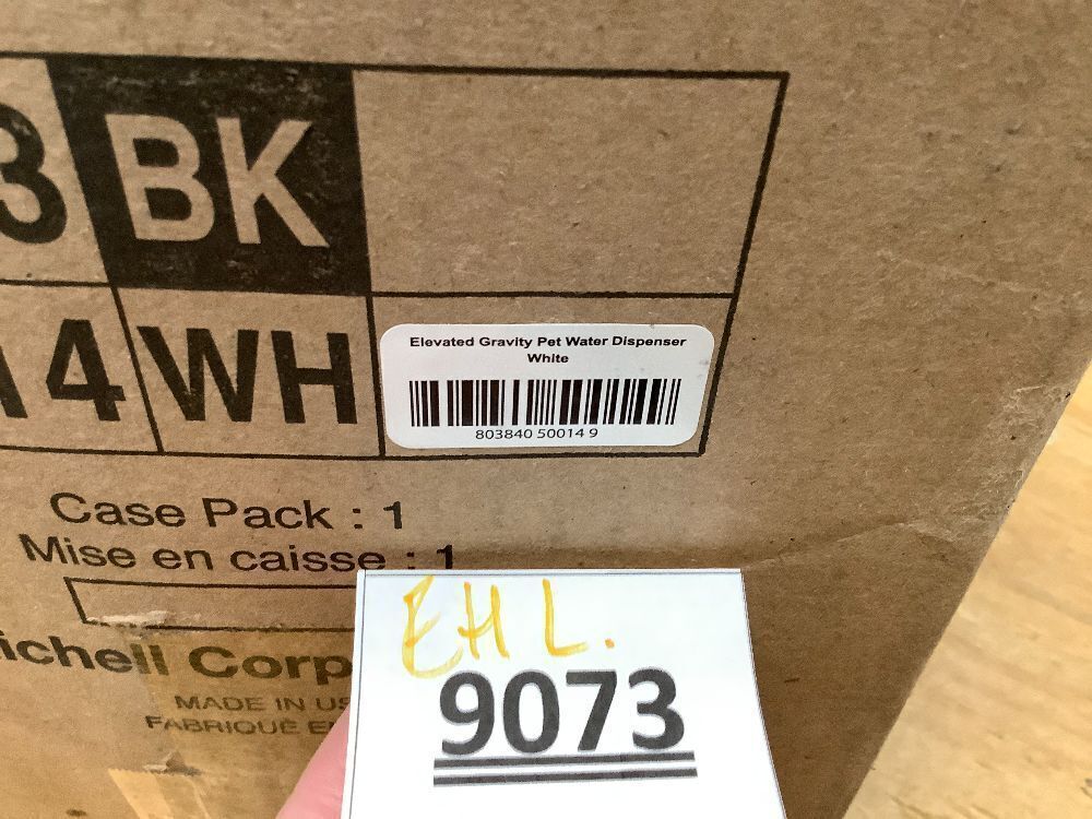 Richell Elevated Gravity Water Dispenser Dog & Cat Bowl, White, 1-gal - Image 4 - Lot 9073