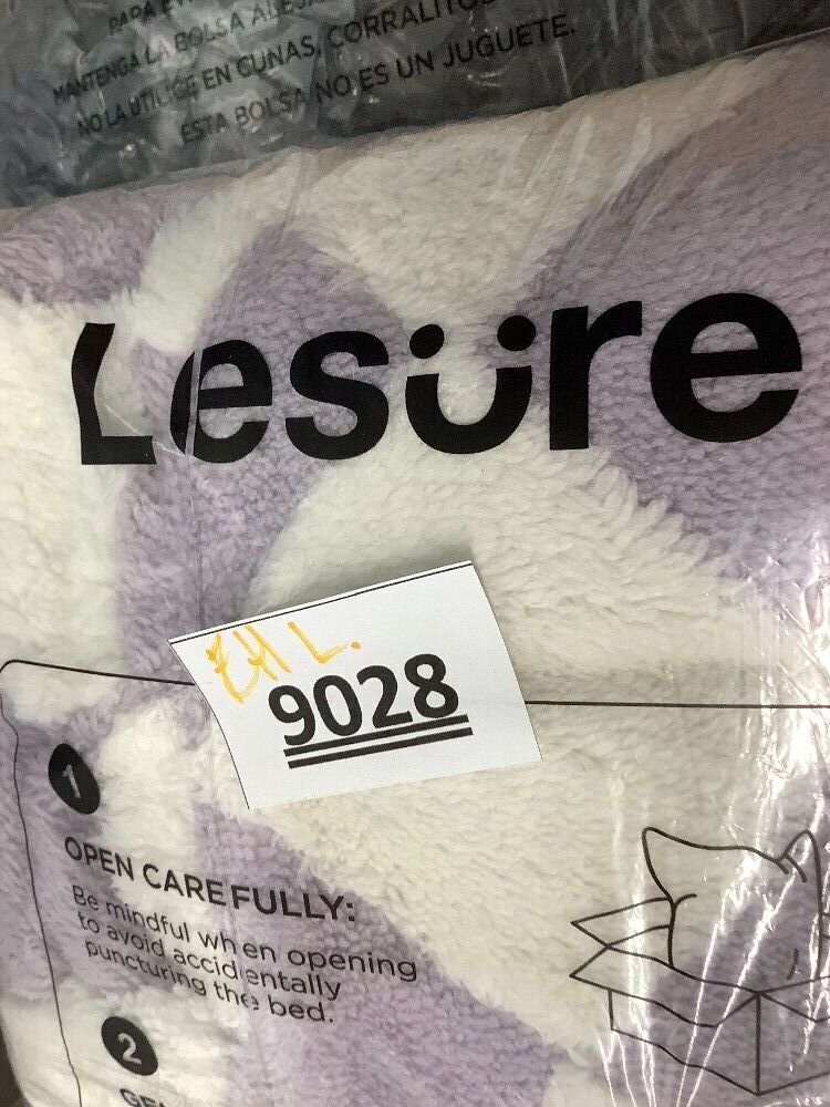 LE SURE Donut Large Dog Bed - Round Cat Beds for Indoor Anti-Anxiety Calming Pet Beds, Washable Cute Modern Beds with Jacquard Shaggy Plush & Anti Slip Bottom, 36 Inch, Purple - Image 4 - Lot 9028