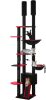 PEQULTI Tall Cat Tree, Floor to Ceiling Cat Tree Tower Adjustable [90.5''-100.4''=230-252CM] with Cat Condo, Hammock and Scratching Post, Gothic Cat Climbing Tree for Indoor Large Cats, Black - Thumbnail 1