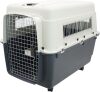 SportPet Designs Plastic Kennels Rolling Plastic Wire Door Travel Dog Crate, XL - Thumbnail 1