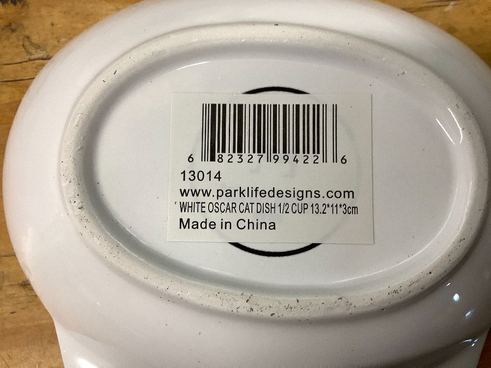 OSCAR CAT DISH SET OF 4 - Image 3 - Lot 9057