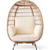 Wicker Egg Chair Oversized Indoor Outdoor Patio Lounge - Thumbnail 1