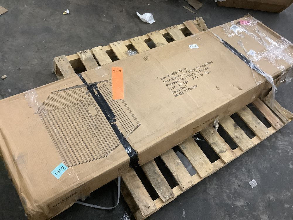 6x4 FT Outdoor Metal Storage Shed - Image 6 - Lot 32