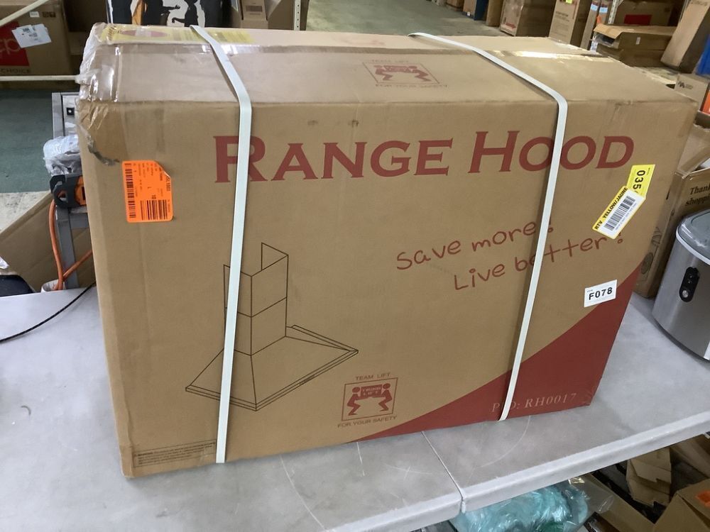 AKDY 30 in. 343 CFM Convertible Wall Mount Black Stainless Steel Kitchen Range Hood with Touch Panel - Image 2 - Lot 96JF