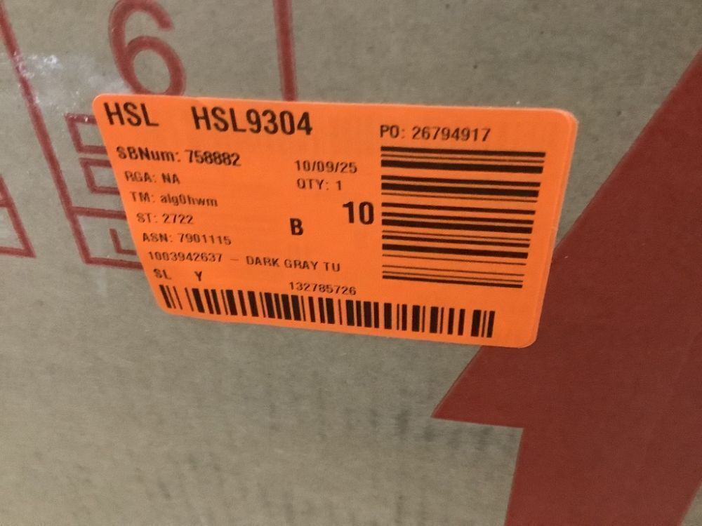 Noble House Dark Gray Tufted Fabric Armed Storage Bench - Image 5 - Lot 97JF