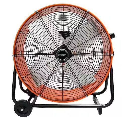 Commercial Electric 24 in. 2-Speed Heavy Duty Tilt Drum Fan - Lot 98JF