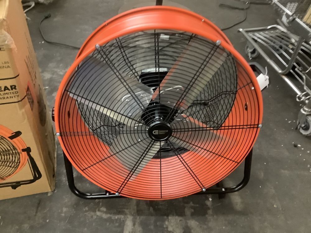 Commercial Electric 24 in. 2-Speed Heavy Duty Tilt Drum Fan - Image 3 - Lot 98JF