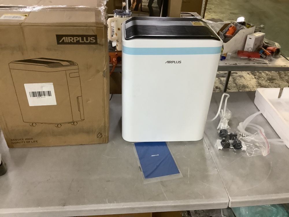 50 pt. 4,500 sq. ft. Dehumidifier in White with Drain Hose and Bucket, Auto Defrost, Low Noise - Image 2 - Lot 99JF